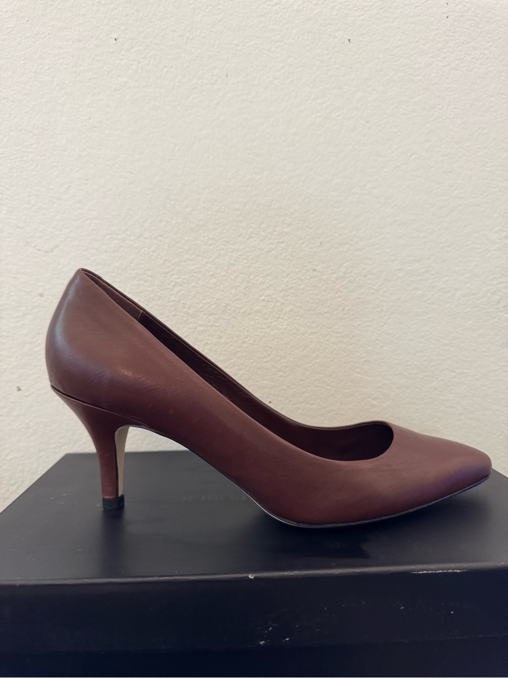 Banana Republic - Classic Brown Leather Pointed-Toe Pump Size 10